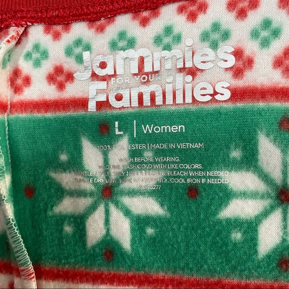 Christmas "We Jingled” Microfleece One-Piece Pajamas- size L - Picture 6 of 9
